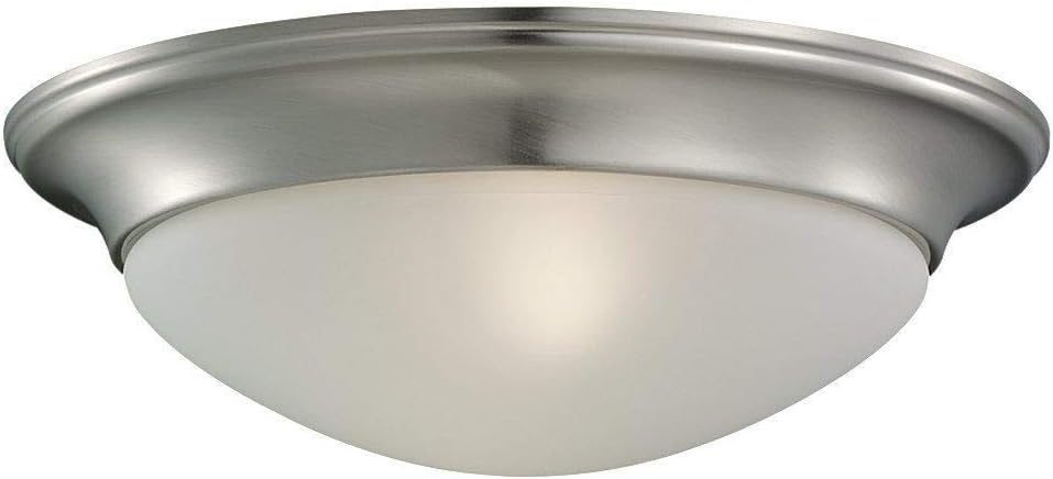 Sea Gull 75434-962 Nash 1-Light Flush Mount Fixture, Brushed Nickel