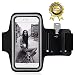 6 Plus Armband,iPhone 6 Plus Armband - Emixc Water Resistant Key Holder for iPhone 6S Plus (5.5 Inch) Galaxy S7/S6/S5/Note 4 Bundle Screen Protector Running Exercise - Black