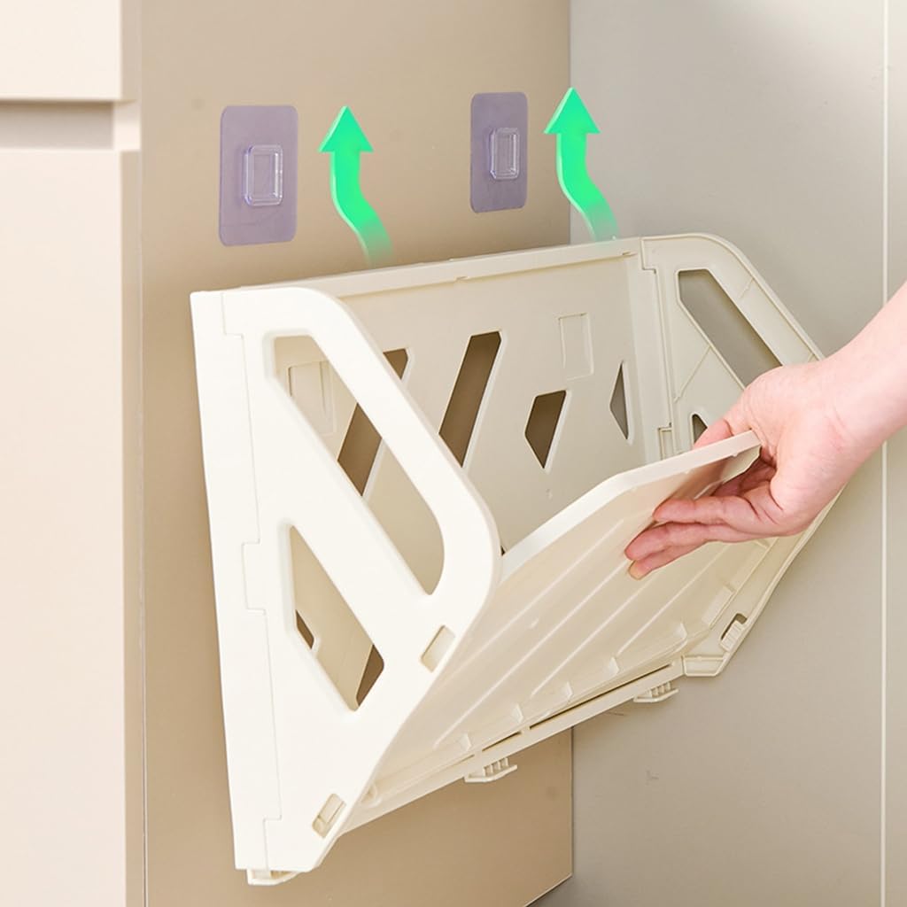 Modern Hanging Shoe Organizer Removable Multi Layer Rack Wall Mounted Foldable Plastic Storage Shelf For Entryway