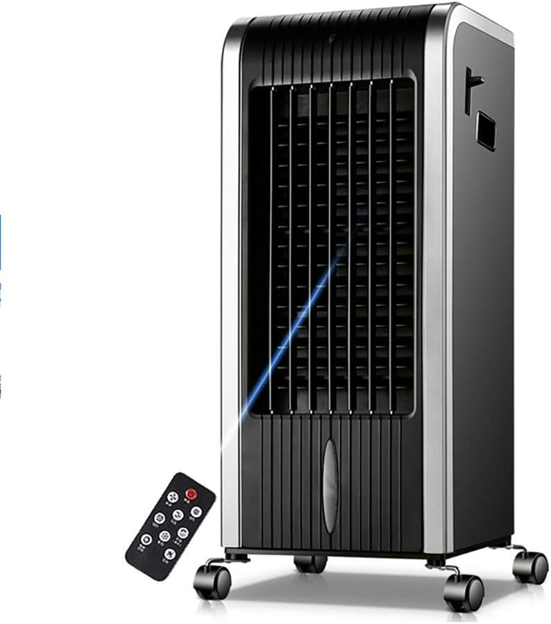Air Cooler for Home Office Cold hot Air Conditioner Household Mobile Air Cooler Purification Humidification 8h Timer 3 Wind Speed 7L Water Tank 4 in 1 Water Cooling Silver Black