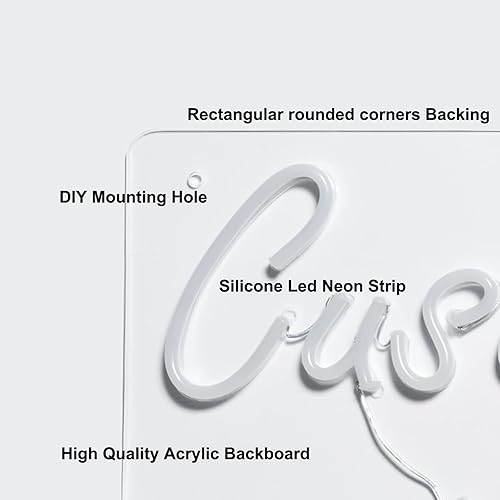 Miniatura 4 de Jadetoad Letreros de neón LED personalizados con diseño de luz LED individual para decoración de pared, boda, fiesta, regalo de cumpleaños,