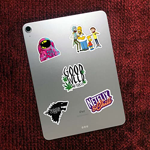 Image of CodersParadise 110-Pack Random Laptop Stickers - Premium Waterproof Vinyl Self-Adhesive Decals for Laptop, Journal, Bike Helmet, Diary, Guitar, Mobile Case & Accessories - Residue-Free Sticker Set