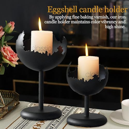 Bougeoir en fer forgé durable et stable pour décoration de table