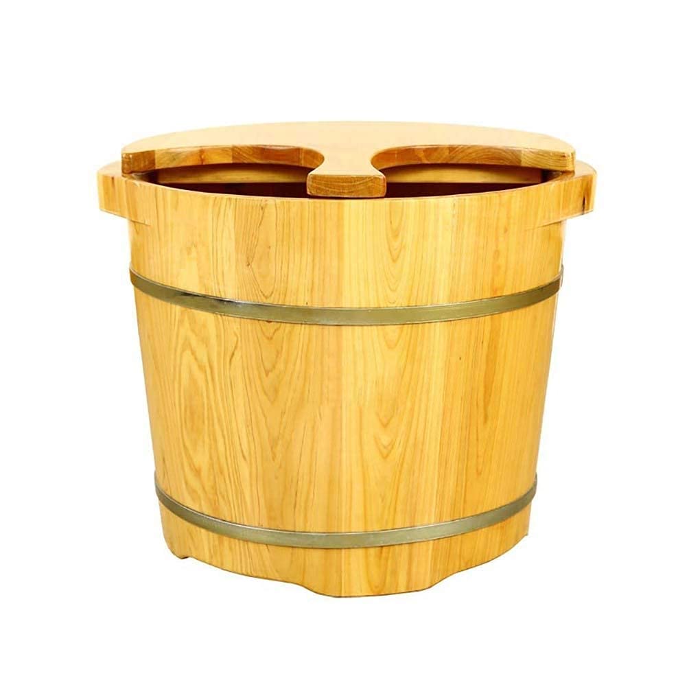 Vaschetta per pediluvio, Vaschetta per pediluvio in Legno, Secchio per Vasca per pediluvio, Massaggio, Spa, Sauna, Ammollo, Pediluvio Secchio in Legno Spa per pediluvi Lavabo per Uso Domestico
