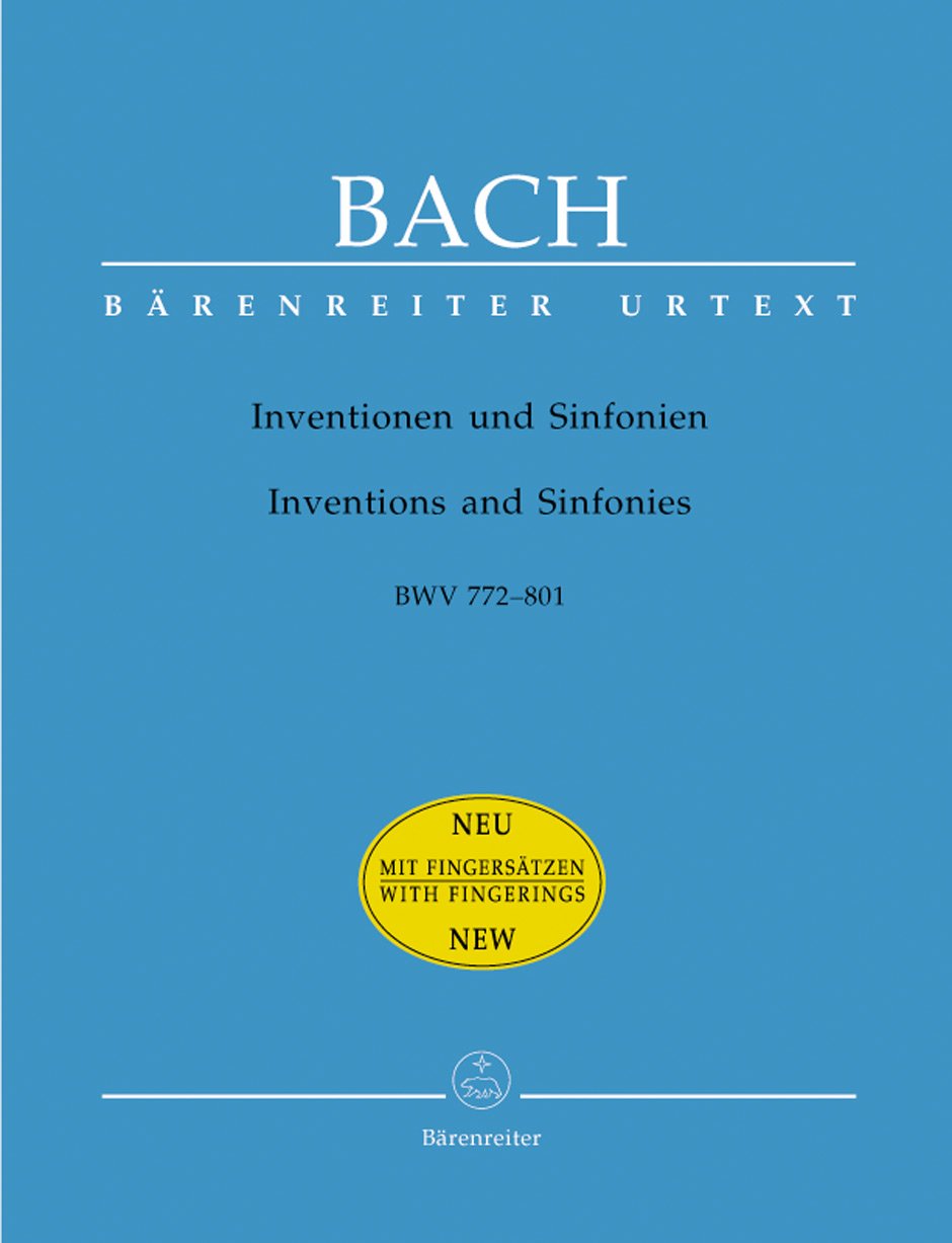 Inventions & Sinfonias BWV 772-801 with fingerings (Piano)