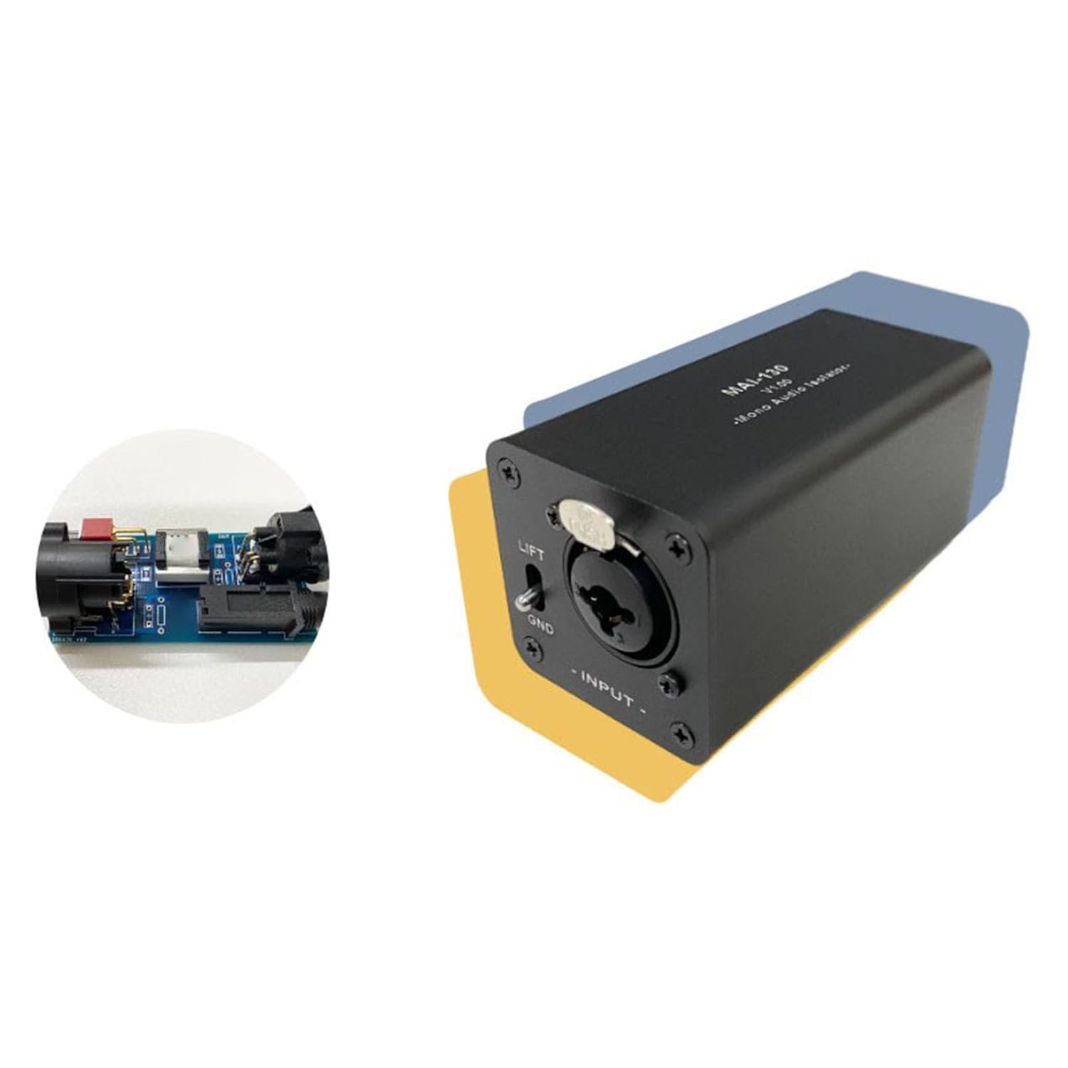 Ground Loop Isolator with 3 Pin Input Output Anti Interference for Audio Hum Hiss Buzz eliminating Noise Isolator for Car for Audio - (Color Name: 1x)