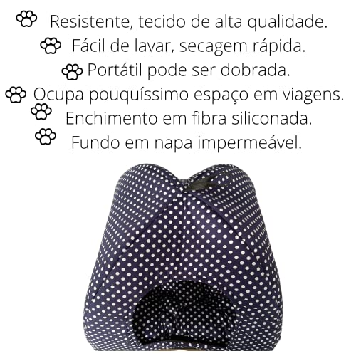 Cama Pet 2 em 1: Casinha, Cabana, Toca, Iglu com Almofada para Cães e Gatos: Conforto e Versatilidad