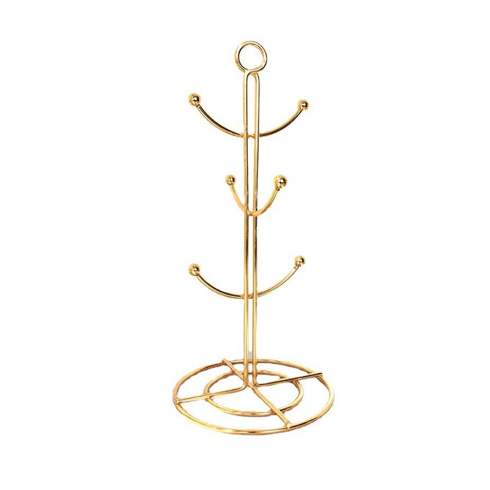 Yonmledo Gold Mug Stand Mug Tree Stand Hanger Coffee Mug Holder Accessories Coffee Cup Stand Mug Rack For Kitchen Bar Accessory Shelf Cafe Decor(Gold)