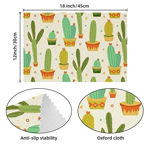 Set de table cactus résistant à la chaleur pour protéger votre table en bois - 6