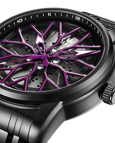 Image of OLEVS Watches for Men Luxury Dress Wirst Watch 42MM Large Dial Stainless Steel Waterproof Luminous Watch Gift
