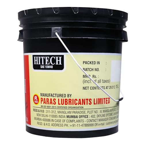 Image of PALCO HITECH 15W40 API: CI4 / SL Heavy Duty Diesel Engine Oil Synthetic Technology | Maximum Power & Superior Protection | For SUVs, MUVs & Crossovers | 15 Litres
