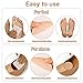 18pcs Foot Pads, Thick Felt Foot Support Pads Breathable Non Slip Forefoot Cushion Supplies Ball Insoles for Sole Support Shoes High Heels Women Men (Skin Color)