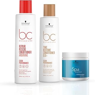 Schwarzkopf Professional Combo - Bonacure Repair Rescue Conditioner with Arginine (250 ml) | For Damaged Hair, Spa Essence... Price In India