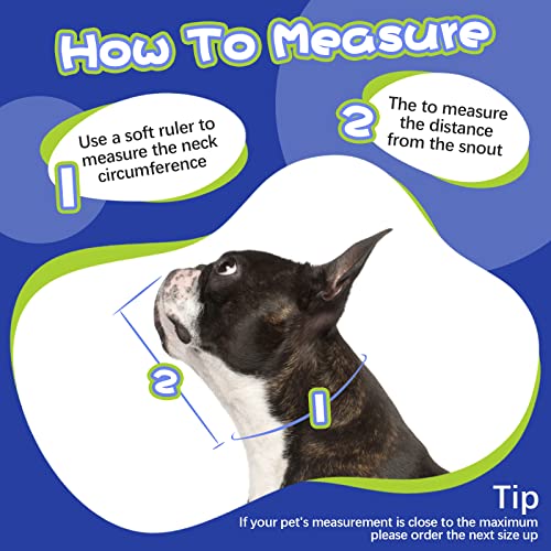 Kuoser Soft Dog Cone Collar After Surgery, Adjustable Dog Recovery Cone Collar, Elizabethan Collar For Dogs Anti-Bite, Breathable Dog Cones For Large Medium Small Dogs Anti-Lick Protective Wound(Blue) #TOP4