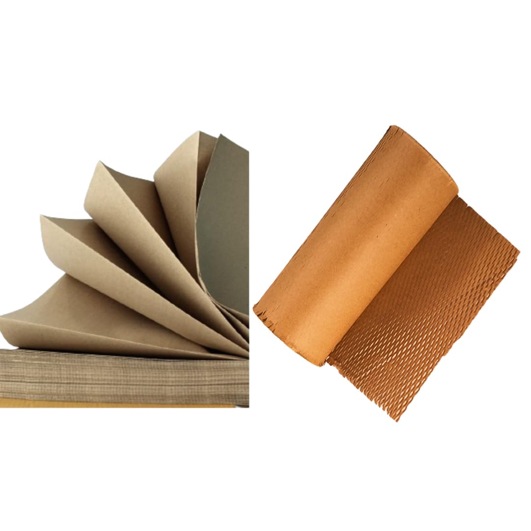 Eco friendly Paper Saver Combo Pack Paper Bubble Wrap(100M x 15") + Paper Void Filler(150M x 13") | Honeycomb Brown paper bubble wrap & Void filler for packing Wrap roll for Shipping, Moving (B0B8YZW458) Amazon Price History, Amazon Price Tracker