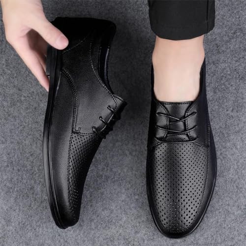 Formal Business Oxford Shoes Breathable Casual Tuxedo Leather Shoes Men's Classic Lace Up Oxfords Leather Tuxedo3