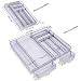 Bandeja Cubiertos Cocina de Malla, 7+2 Ampliable Organizador Cubiertos Para Cajon, Se...