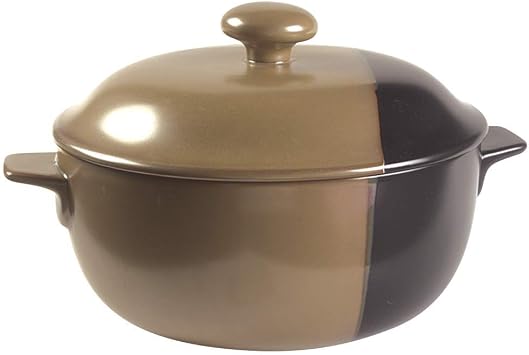 Sango Gold Dust Black 2-1/2-Quart Covered Casserole