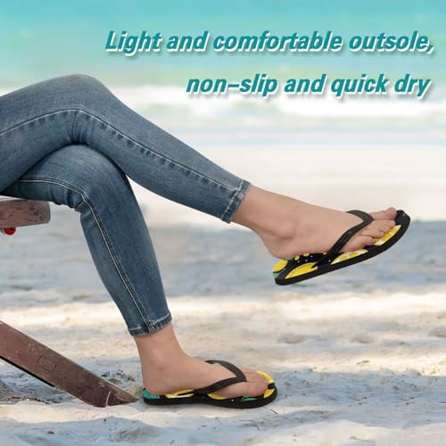 Lemon Summer Beach Summer Casual Flip Flop Sandals Non-Slip Quick Dry for Women Men 214B27413