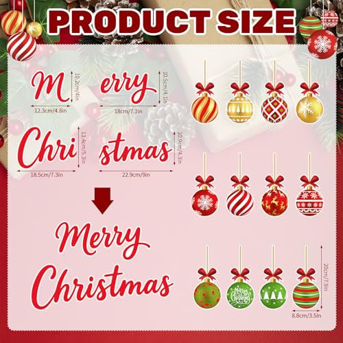 Imanes Navideños Decorativos 16 Pzs Bolas para Refrigerador miniatura 2
