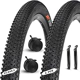 HAUTE RÉSISTANCE À L'USURE : Ce pneu de vélo 27,5 x 2,1 est fabriqué en caoutchouc de haute qualité pour une excellente résistance à l'usure, lui permettant de supporter les longues sorties et diverses conditions routières complexes.