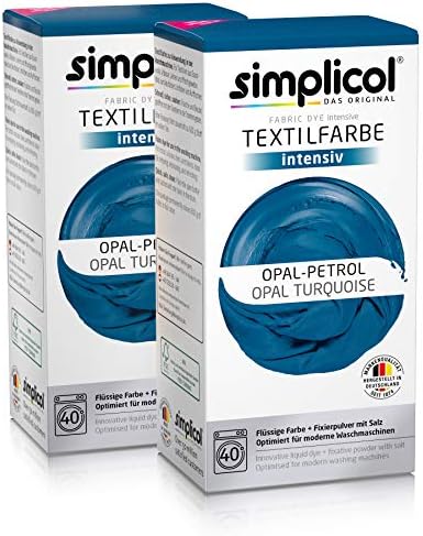 simplicol Fabric Dye Intensive Olive green: Washing Machine Dye Kit for Clothes & Fabrics, Contains Liquid Dye & Dye Fixative - Textile Dyeing Safe For You & Your Washing Machine