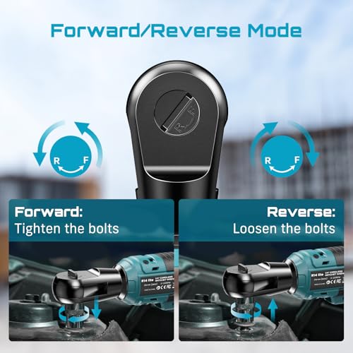 Seesii Cordless Electric Ratchet Wrench: 50Nm Torque 220RPM, 1/4" Power Ratchet Set w/ 2×2.0Ah Batteries, 5 Sockets, Fast Charger, 3" Extension, Carrying Bag - for Auto Repair, DIY, Motorcycle