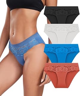 Lace Women's Knickers Sexy Stretch Ladies Pants Bikini Panties Comfortable Hipster Panties Multipack