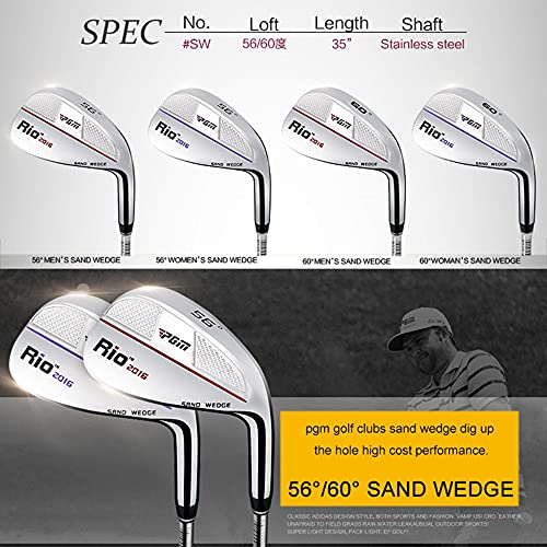 Golf Iron 56 Degree Sand Wedge For Men Women Golf Clubs Drivers Chipper Pitching Wedge Stainless Steel Forged Golf Irons (Red, 60°) #TOP6