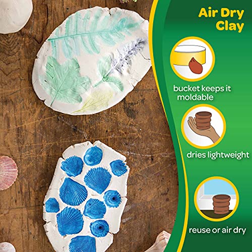 Image of Crayola Air Dry Clay for Kids - White, 25lbs, Teacher Wishlist Supplies, Classroom Must Haves, Bulk Modeling Clay for Kids, No Bake, Sculpting & Molding Material