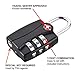 Luggage Locks TSA Approved (2 Pack Black) Open Alert and Travel Accessories Kit