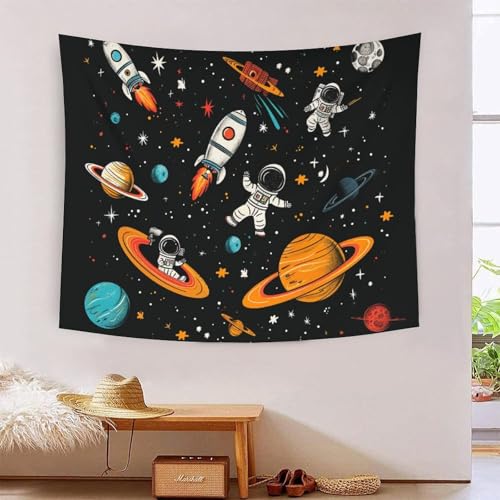 Tapisserie murale astronaute pour masquer un mur nu avec poésie