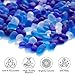 QYGL Sea Glass Stones - 2.9LB/46.4oz Blue Mixed Frosted Glass Pebbles Gemstones - Perfect for Aquarium Rocks, Fish Tank Gravel, Vase Fillers, Seaglass DIY Crafts, and Home Decor