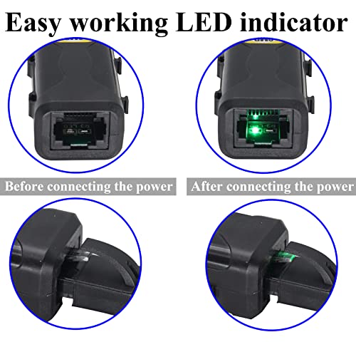 Miniatura 4 de Zdycgtime Hd Video Balun Bnc Macho A Rj45 Hembra Full Hd Rj45 Hembra A Bnc Dc Adaptador Cámara De Vigilancia Analógica Transceptor De Red Para Todos Los Equipos De Video 16.5 Cm 4 Pares