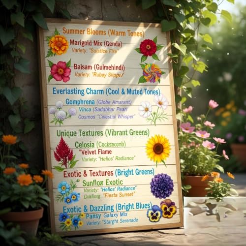 Image of Low Maintenance Hybrid Flower Seeds Combo Pack- All Year Flower Seeds Supply (12 VARIETIES RAINY SEASON COMBO)