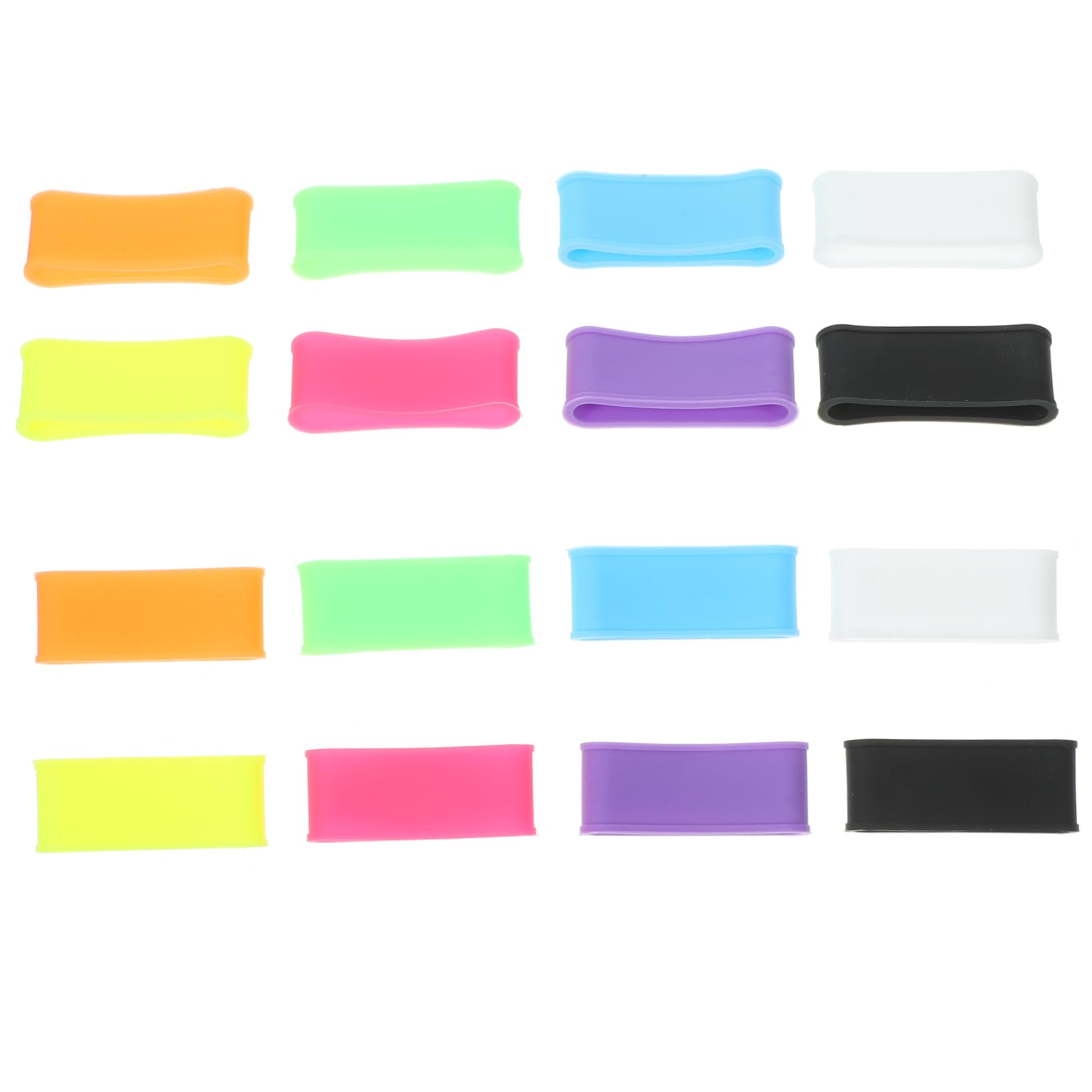 GRIRIW 16Pcs Non Skid Racket Grip Rings Durable Bands for Tennis Badminton and More Compact Design for Enhanced Control Versatile Use for Fishing Rods and Bike Handlebars