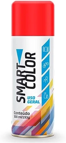 Tinta Em Spray 300ml Para Madeira, Plástico, Metal, Cerâmica Uso Geral Acabamento Brilhante Cores Unidade Escritex (Vermelho)