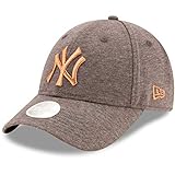 New Era New York Yankees 9forty Adjustable Women Cap - Jersey Metallic Logo - Grey/Rosegold - One-Size