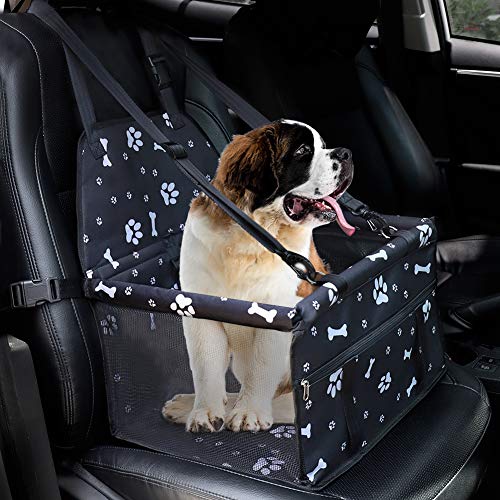 HIPPIH Dog Car Seats for Small Dogs, Collapsible Pet Booster Car Seat