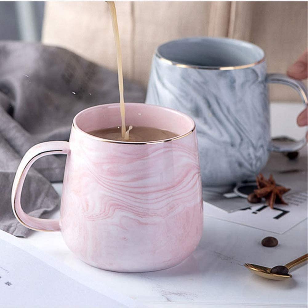YDoLimmer Tazza Da Caffè In Ceramica, In Marmo, 320 Ml, Ideale