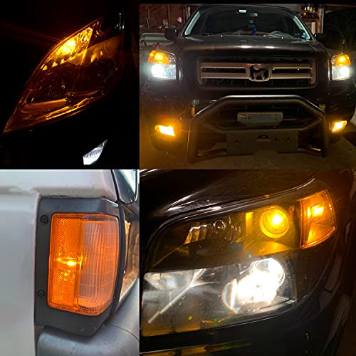 Alla Lighting 4X 194 Led Bulb, Amber Yellow Super Bright 194Na 175 168 2825 W5W T10 Wedge Smd Side Marker, Interior Map, Dome, Trunk Lights #TOP3