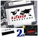 Lot de 2 autocollants bicolores compatibles avec R1200 Adventure Motorrad pour Touratech et Givi Trekker Outback 37 L 48 L valises latérales (noir-rouge)