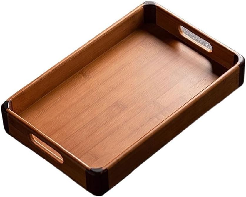 Breakfast Tray Rectangular Serving Tray for Home Use Living Room Tea Time, Snacks, Fruit, Breakfast Plate