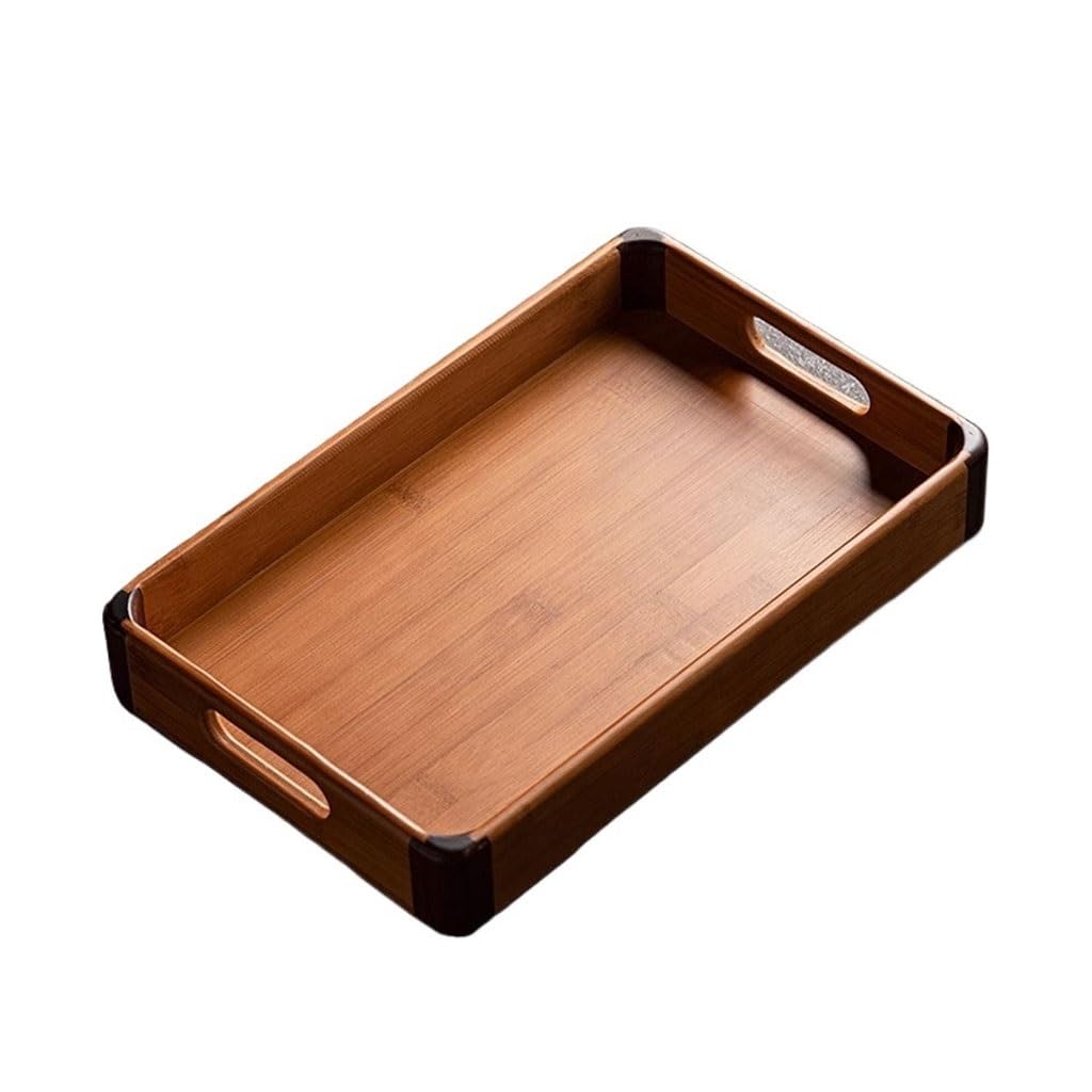 Bandejas Servir Comida Bandeja De Servicio Rectangular For El Hogar, For Té, Aperitivos Y Frutas For Sala Estar Mesa Cama