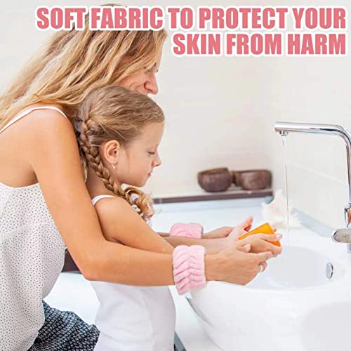 12Pcs Wrist Washband Set, Face Washing Wristbands, Microfiber Wrist Spa Wash Towel Band, Absorbent Wristbands Wrist Sweatband For Girls Prevent Liquid From Spilling Down Your Arms. #TOP6
