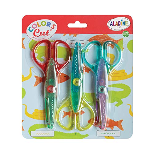 Aladine- Kit Forbici, Multicolore, Ald-C38