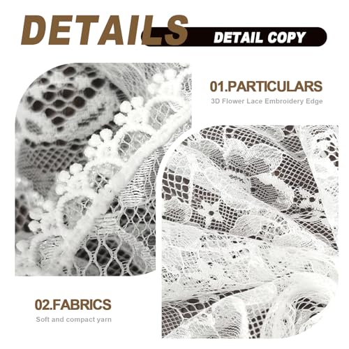 Girl's Lace Bridal Wedding Shawls, White Floral Embroidered Shrug Bolero Cape Guest Flower Girls2