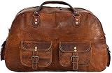  Shakun Leather Bolso de cuero del gimnasia para hombres, Bolso del fin de semana, NUEVO