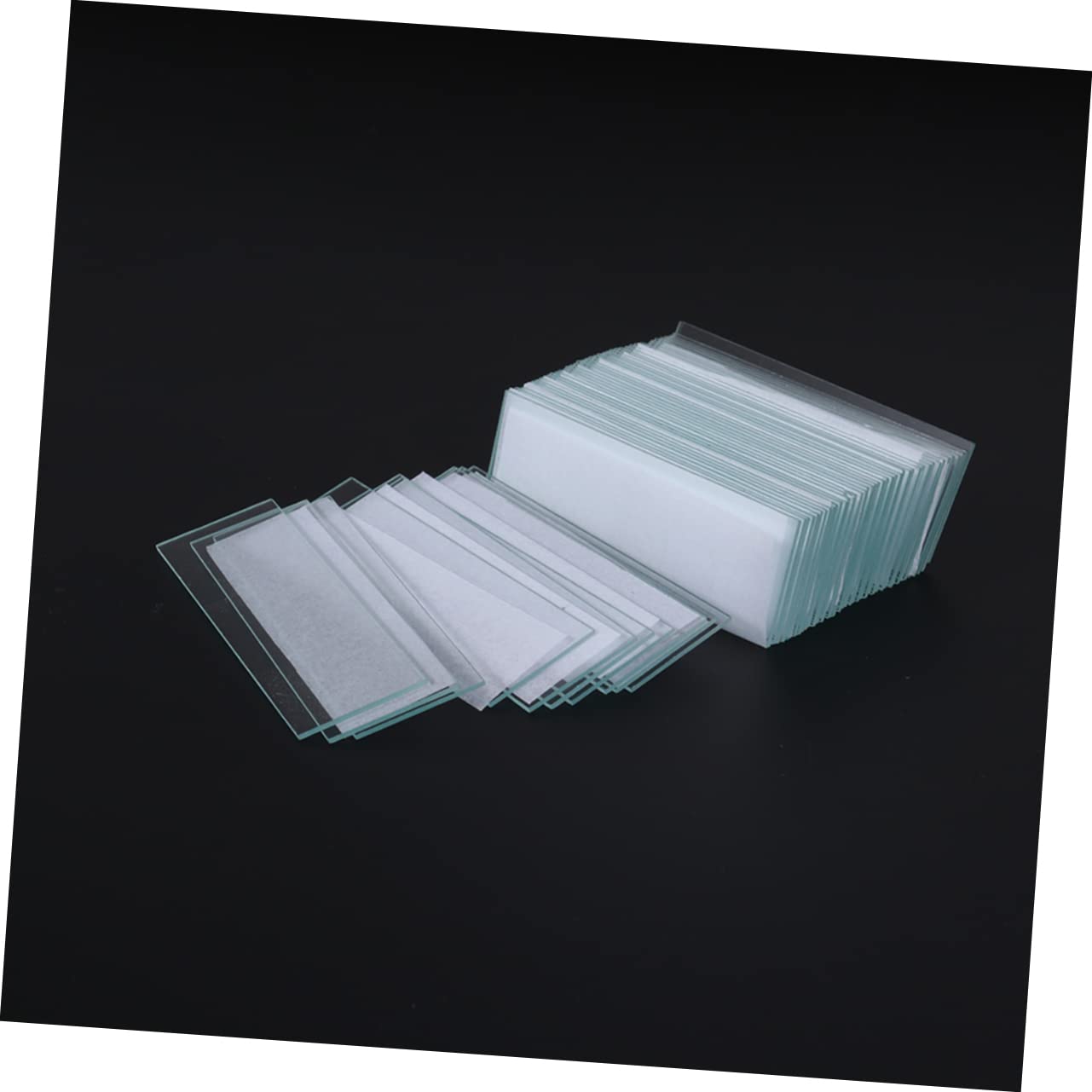STOBAZA 100Pieces Blank Microscope Slides Optical Glass for Education Research and Science Experiments for Biology and Forensic Use Pre Cleaned with Smooth Edges