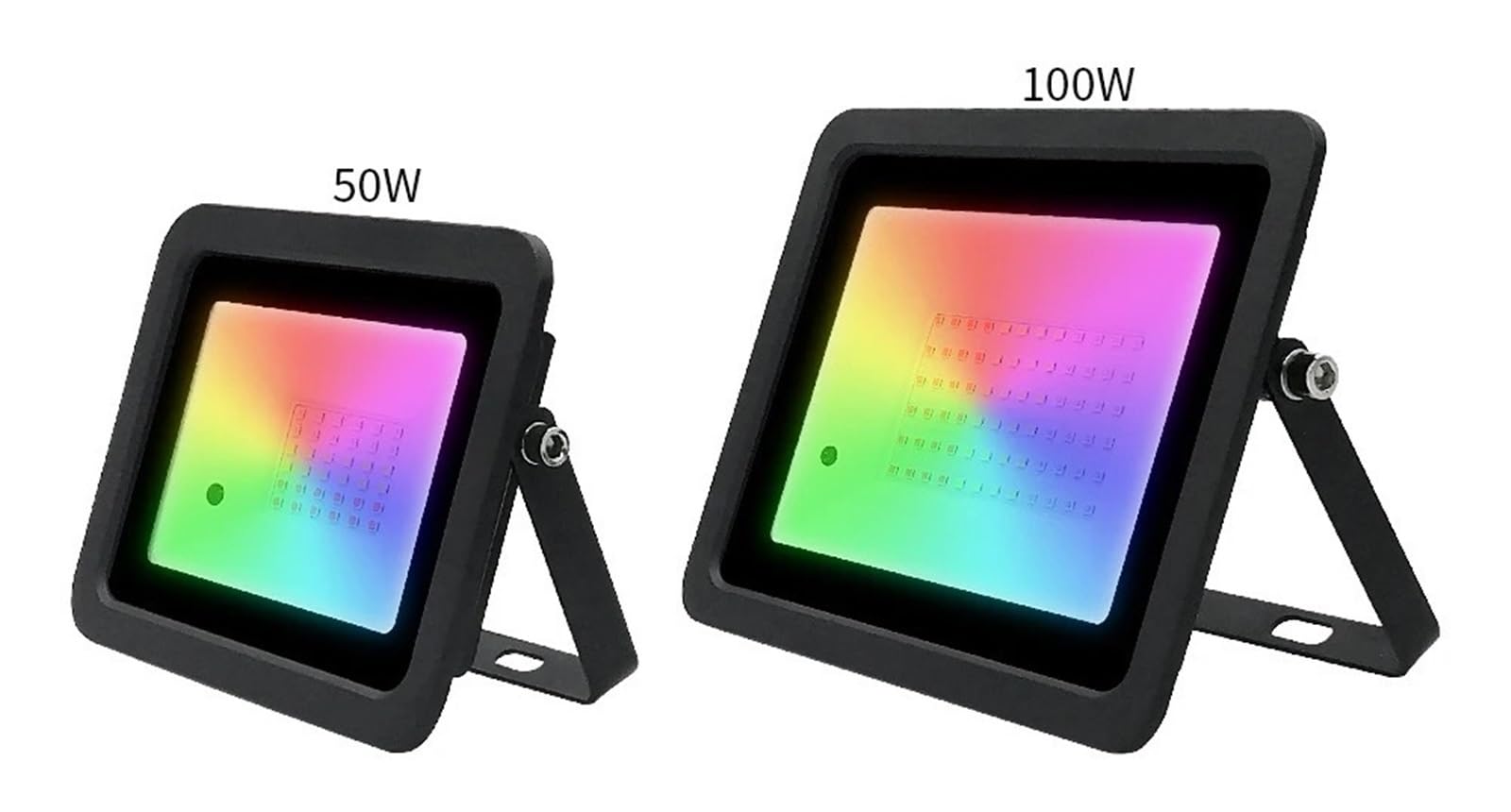 Proiettore per esterni, Proiettore RGB Da 100 W, 50, 30 E 20, Riflettore IP68, LED Impermeabile, Illuminaze Giardino For Esterni(100 W)